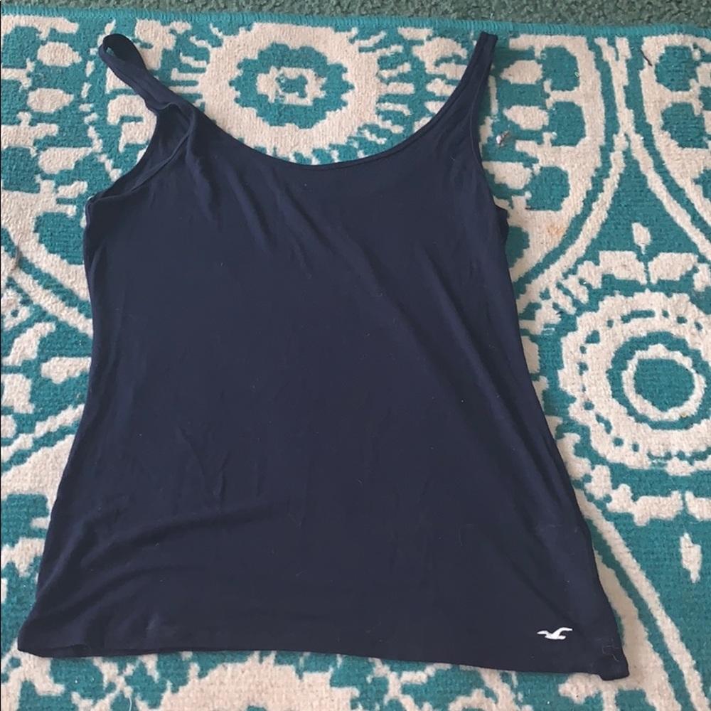 Navy hollister tank top